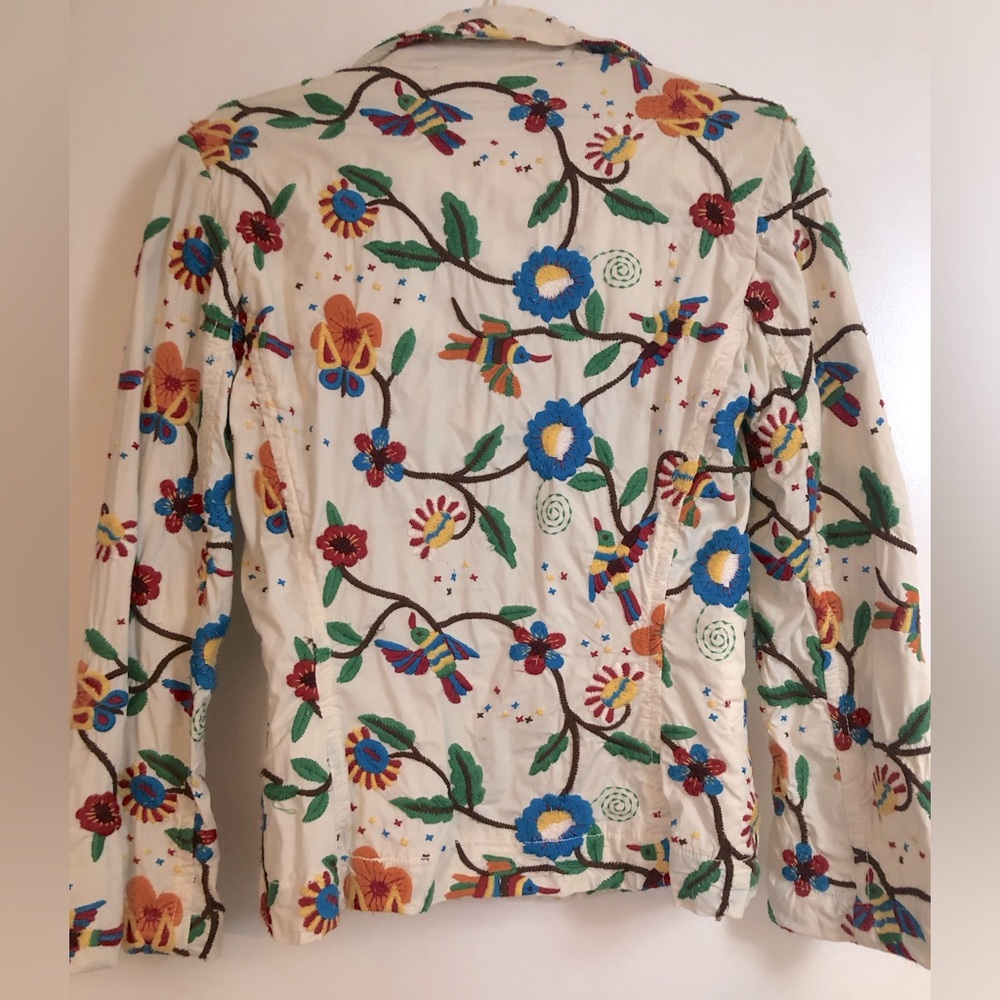 Johnny Was Embroidered Floral Beautiful Blazer - Picture 5 of 5